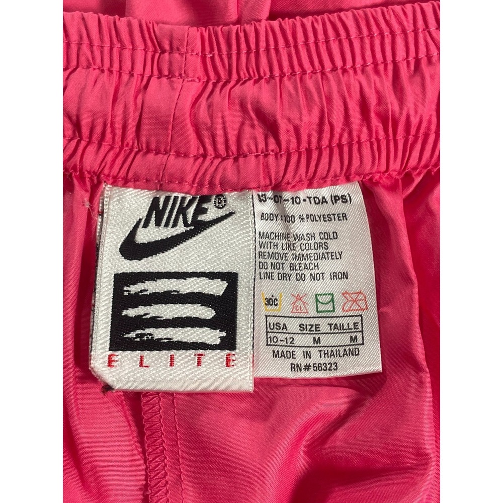 VTG 90's Nike Elite Spellout Shiny Ballon Baggy Windbreaker Pants Women's M - Picture 6 of 9